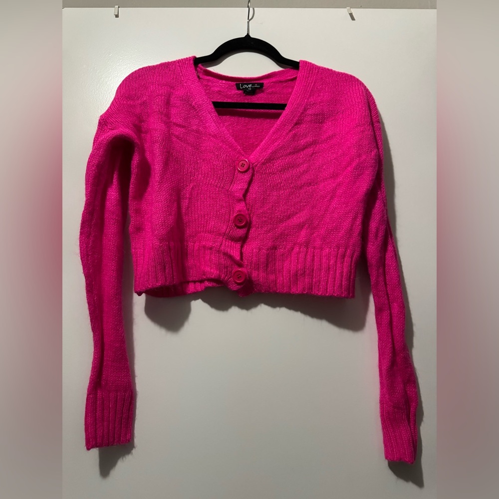 Lapis Pink Cropped Sweater